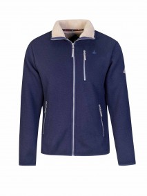 BJØRNSON Gebreid Wintervest Borgvoering Heren Donkerblauw - Brage