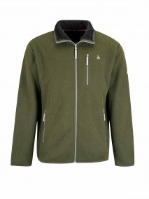 BJØRNSON Gebreid Wintervest Borgvoering Heren Olijfgroen - Brage