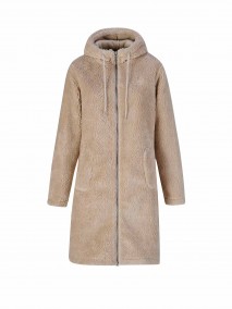 BJØRNSON Elvira Parka Teddy Fleece Jas Vest Dames 4 seizoenen - Beige