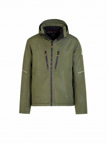 BJØRNSON Winterjas Winddicht Gewatteerd Heren Olijfgroen Svante
