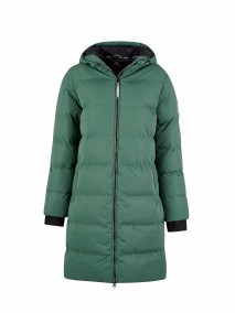 BJØRNSON Thordis Winterjas Dames Warm Gewatteerd - Dennengroen