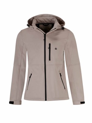 Bjornson Zomerjas Softshell Heren Taupe - Winddicht - Ademend - Olaf