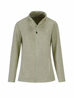 Bjornson Gebreid Vest 4 Seizoenen Dames Zeegroen Melange - OLENKA