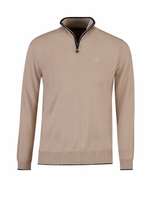 Bjornson Fijn Gebreid Pullover (fleece-gevoerd) Heren Beige - S-4XL - ZIMON