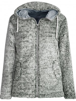 Sherpa Fleece Vest Zacht / 4 Seizoenen Dames Antraciet Melange - 36-52 - XANDRA 