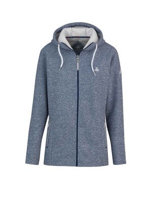 Gebreid Hooded Vest 4 seizoenen Dames Blauw - 36-56 - ANNE