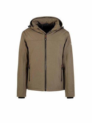 STØRVIK Softshell Winterjas Winddicht Gevoerd Heren Husk Bruin - Bengt