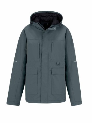 BJØRNSON Regenjas / Winterjas Heren - Waterdicht - Grijs Groen