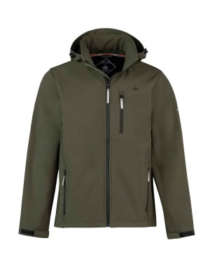 4 Seizoenen Softshell Jas Winddicht Heren Olijfgroen - S-4XL - DAG