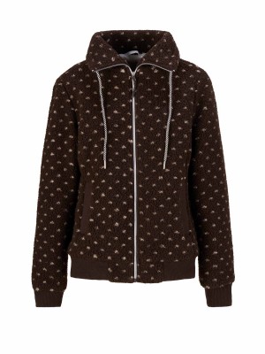 BJØRNSON Greta Teddy Fleece Vest Dames 4 seizoenen - Zacht - Bruin
