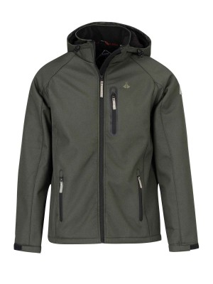 BJØRNSON Softshell Jas Teddyvoering Winddicht Heren Rosin Groen Melange - S-4XL - HAMM