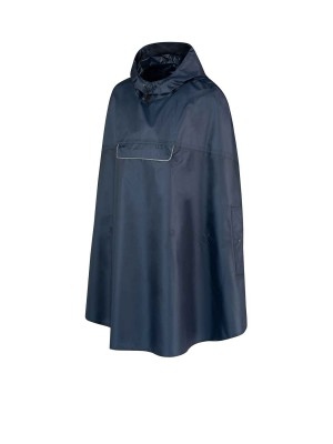 Regenponcho Unisex Waterdicht Donkerblauw - One Size - HAPS 