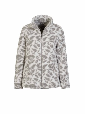 BJØRNSON Lelie Fleece Vest Dames 4 seizoenen - Zacht - Witgrijs