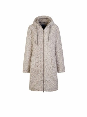 BJØRNSON Ona Parka Sherpa Fleece Vest Dames 4 seizoenen - Beige