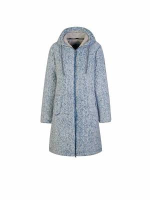 BJØRNSON Ona Parka Sherpa Fleece Vest Dames 4 seizoenen - Blauwgrijs