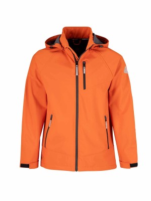 BJØRNSON Zomerjas Softshell Heren Oranje - Winddicht - Ademend - OVE