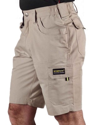 STØRVIK Licht Gewicht Korte Werkbroek Heren Khaki - XS-3XL - RON