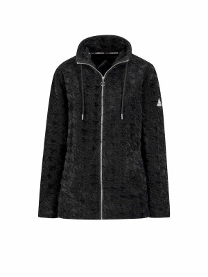 BJØRNSON Samanta Coral Fleece Vest Dames 4 seizoenen - Zacht - Zwart