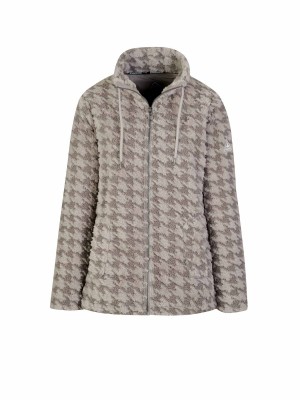 BJØRNSON Samanta Coral Fleece Vest Dames 4 seizoenen - Zacht - Zand-Beige