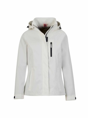 BJØRNSON Regenjas Zomerjas Dames Waterdicht Off-White - SHELBY