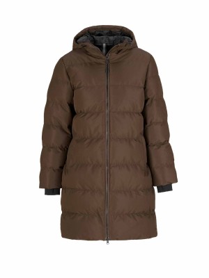 BJØRNSON Thordis Winterjas Dames Warm Gewatteerd - Bruin