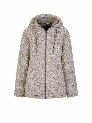 BJØRNSON Sherpa Fleece Vest Zacht / 4 Seizoenen Dames Beige - XANDRA