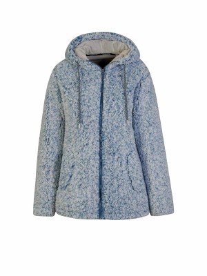 BJØRNSON Sherpa Fleece Vest Zacht / 4 Seizoenen Dames Blauwgrijs - XANDRA 