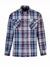 STØRVIK Egersund Katoenen Werkhemd Heren - Houthakkersblouse - Blauw - Rood - Wit - 052-6.2