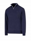 Bjornson Fijn Gebreid Pullover (fleece-gevoerd) Heren Donkerblauw- S-4XL - ZIMON
