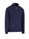 Bjornson Fijn Gebreid Pullover (fleece-gevoerd) Heren Donkerblauw- S-4XL - ZIMON