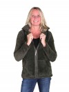 BJØRNSON Coral Fleece Vest Dames Zacht / 4 seizoenen Olijfgroen - 36-56 - ELIN