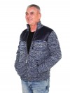 BJØRNSON Gebreid Vest Heren Acryl Donkerblauw melange - S-6XL - NOUD