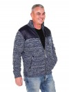 BJØRNSON Gebreid Vest Heren Acryl Donkerblauw melange - S-6XL - NOUD