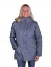 Winterjas Dames Winddicht Denimblauw melange - 36-56 - VIRA