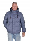 BJØRNSON Winterjas Heren Warm gewatteerd Denimblauw melange - S-6XL - BRUNO