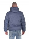 BJØRNSON Winterjas Heren Warm gewatteerd Denimblauw melange - S-6XL - BRUNO