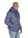 BJØRNSON Winterjas Heren Warm gewatteerd Denimblauw melange - S-6XL - BRUNO