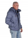 BJØRNSON Winterjas Heren Warm gewatteerd Denimblauw melange - S-6XL - BRUNO