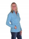 BJØRNSON Fleece Vest Dames 4 seizoenen Blauw melange - 36-56 - JILL