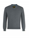 Pullover V-Hals Heren Antraciet Grijs