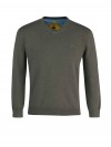 Pullover V-Hals Heren Olijfgroen - S-6XL - Anders