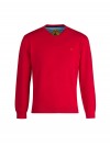 Pullover V-Hals Heren Rood - S-6XL - Anders