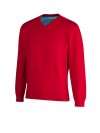 Pullover V-Hals Heren Rood