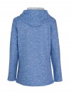 BJØRNSON ANNE Gebreid Hooded Vest 4 seizoenen Dames -36-56- Koren Blauw Melange