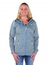 Capuchon Vest Dames Sportief Blauw Melange