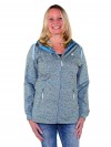 Capuchon Vest Dames Sportief Blauw Melange