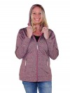 Capuchon Vest Dames Sportief Fuchsia Roze Melange