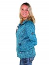 VEST GEBREID DAMES Blauw Atol - Elena