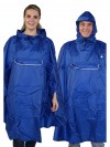 Regenponcho Unisex Waterdicht Blauw - One Size - Haps