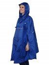 Regenponcho Unisex Waterdicht Blauw - One Size - Haps